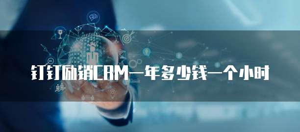 钉钉励销CRM一年多少钱一个小时