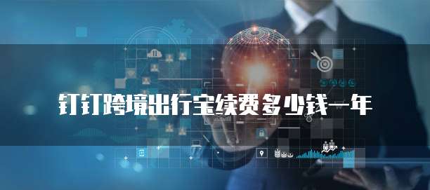 钉钉跨境出行宝续费多少钱一年