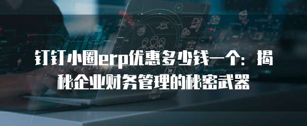 钉钉小圈erp优惠多少钱一个:揭秘企业财务管理的秘密武器