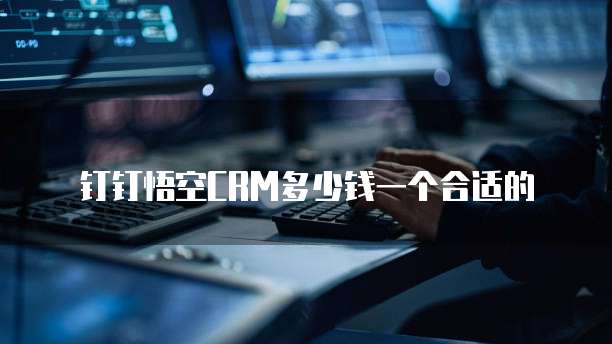 钉钉悟空CRM多少钱一个合适的
