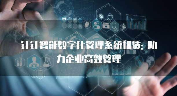 钉钉智能数字化管理系统租赁: 助力企业高效管理