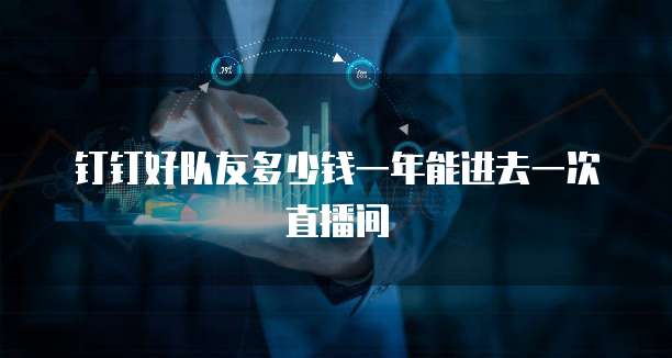 钉钉好队友多少钱一年能进去一次直播间