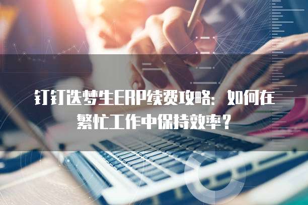 钉钉迭梦生ERP续费攻略:如何在繁忙工作中保持效率?