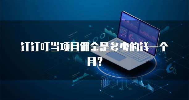 钉钉叮当项目佣金是多少的钱一个月?