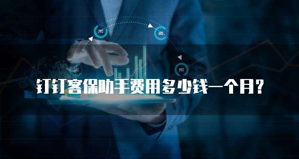 钉钉客保助手费用多少钱一个月?