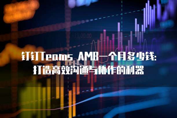 钉钉Teams AMB一个月多少钱:打造高效沟通与协作的利器
