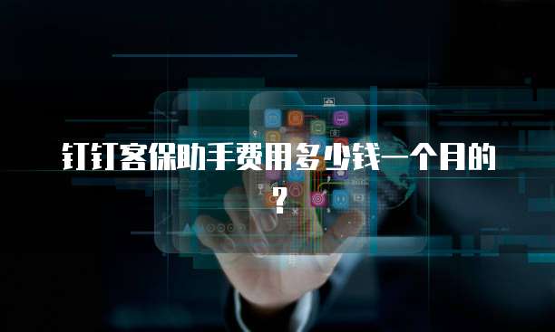 钉钉客保助手费用多少钱一个月的?