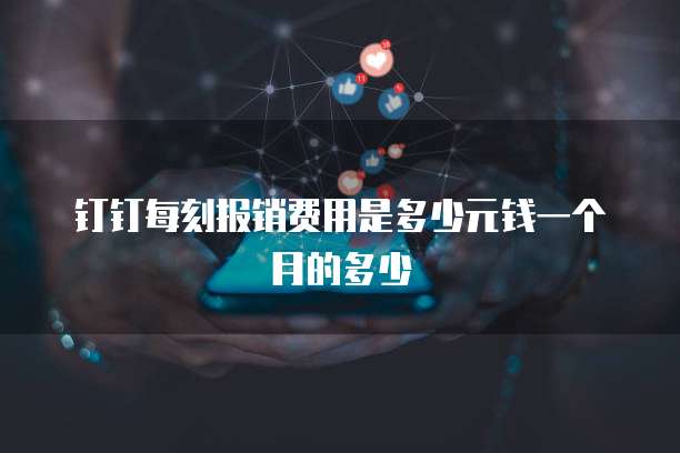 钉钉每刻报销费用是多少元钱一个月的多少