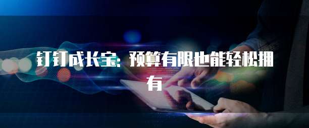 钉钉成长宝: 预算有限也能轻松拥有