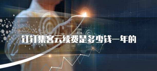 钉钉集客云续费是多少钱一年的
