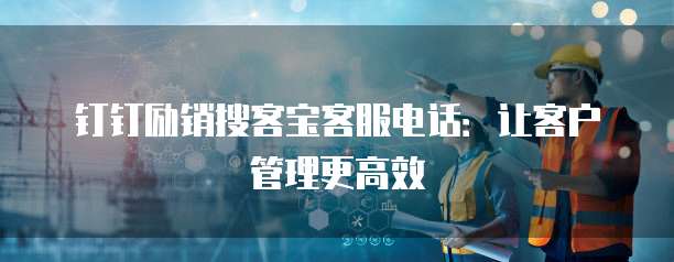 钉钉励销搜客宝客服电话：让客户管理更高效