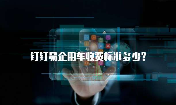 钉钉易企用车收费标准多少?