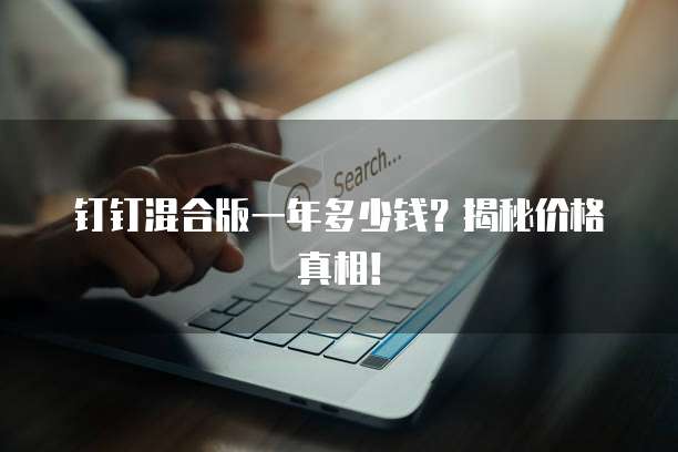 钉钉混合版一年多少钱?揭秘价格真相!