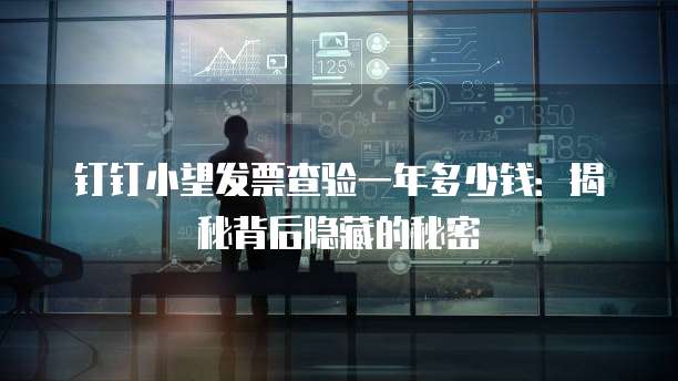 钉钉小望发票查验一年多少钱:揭秘背后隐藏的秘密