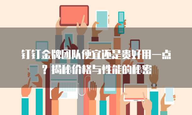 钉钉金牌团队便宜还是贵好用一点?揭秘价格与性能的秘密
