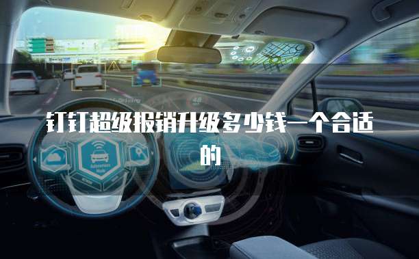 钉钉超级报销升级多少钱一个合适的