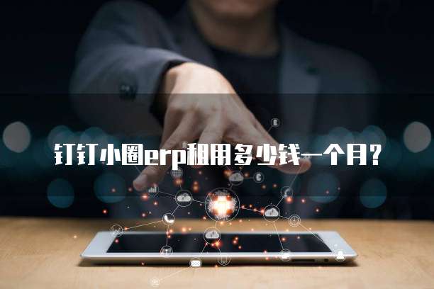 钉钉小圈erp租用多少钱一个月?