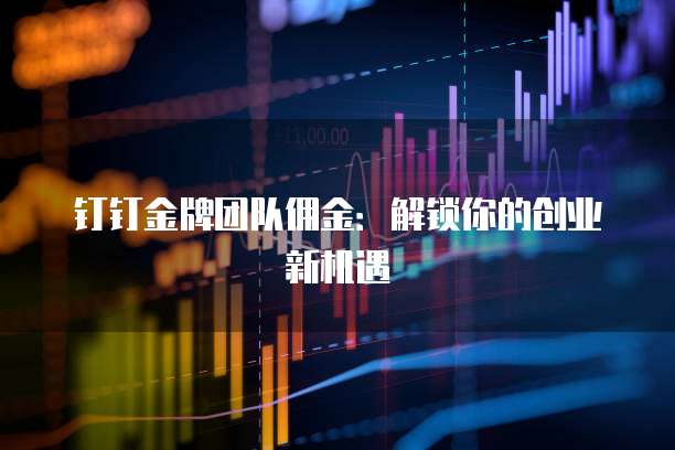 钉钉金牌团队佣金:解锁你的创业新机遇