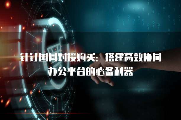 钉钉国网对接购买：搭建高效协同办公平台的必备利器