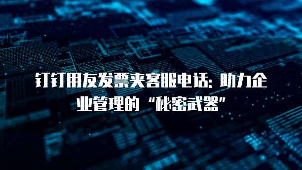 钉钉用友发票夹客服电话: 助力企业管理的“秘密武器”