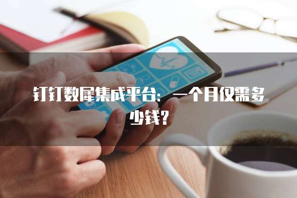 钉钉数犀集成平台:一个月仅需多少钱?
