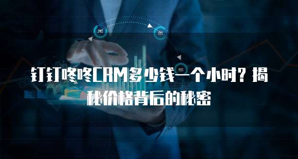 钉钉咚咚CRM多少钱一个小时?揭秘价格背后的秘密