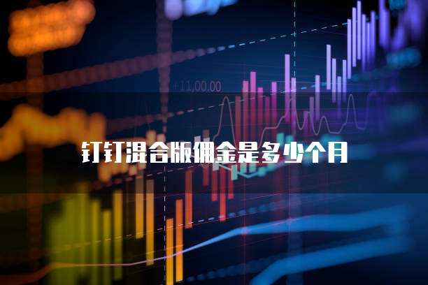 钉钉混合版佣金是多少个月
