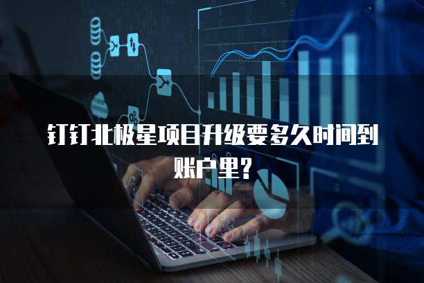 钉钉北极星项目升级要多久时间到账户里?