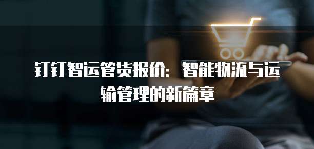 钉钉智运管货报价:智能物流与运输管理的新篇章