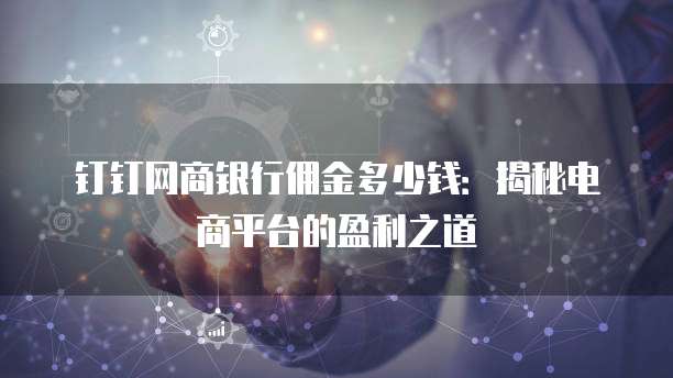 钉钉网商银行佣金多少钱:揭秘电商平台的盈利之道