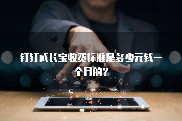 钉钉成长宝收费标准是多少元钱一个月的?
