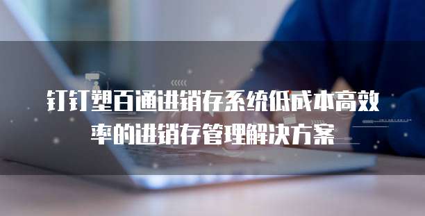 钉钉塑百通进销存系统低成本高效率的进销存管理解决方案