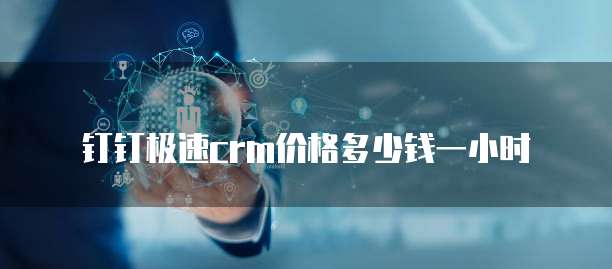 钉钉极速crm价格多少钱一小时
