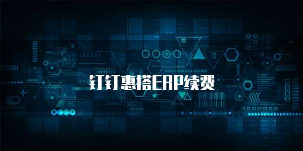 钉钉惠搭ERP续费