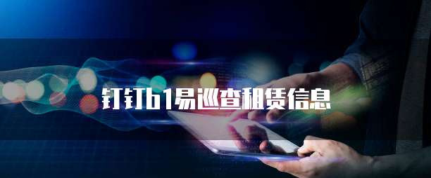 钉钉b1易巡查租赁信息