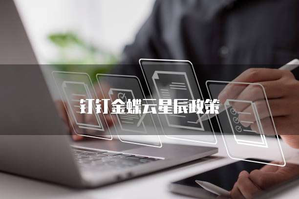 钉钉金蝶云星辰政策