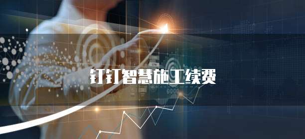 钉钉智慧施工续费