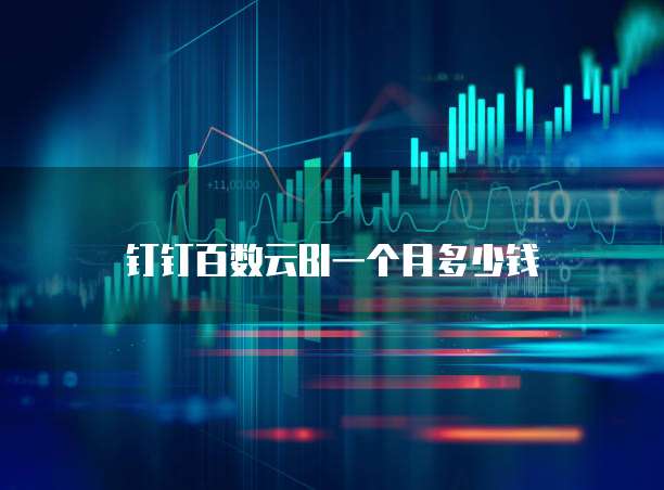 钉钉百数云BI一个月多少钱