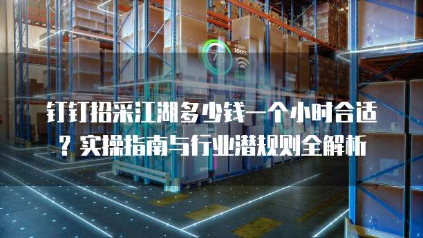 钉钉招采江湖多少钱一个小时合适?实操指南与行业潜规则全解析
