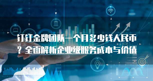钉钉金牌团队一个月多少钱人民币?全面解析企业级服务成本与价值
