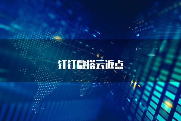 钉钉微搭云返点