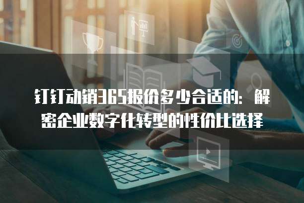 钉钉动销365报价多少合适的:解密企业数字化转型的性价比选择