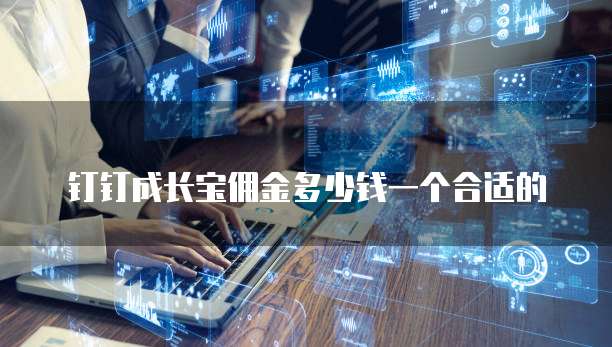 钉钉成长宝佣金多少钱一个合适的