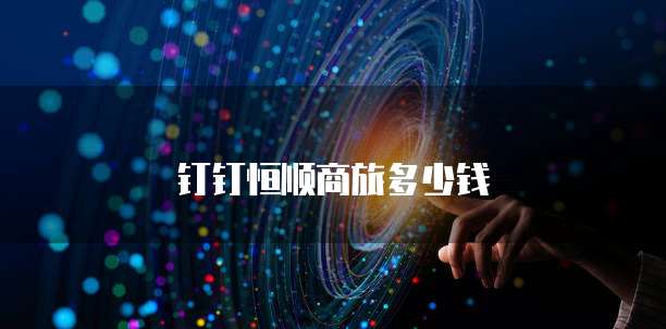 钉钉恒顺商旅多少钱