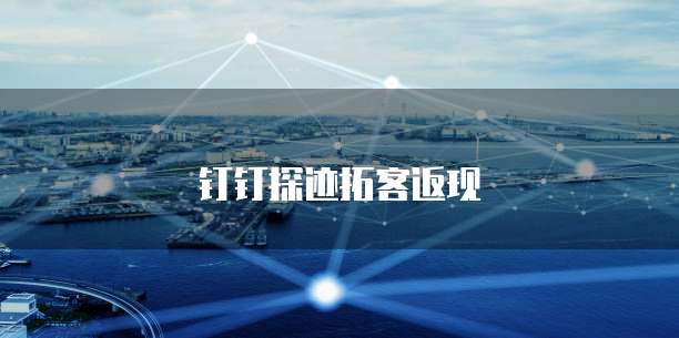 钉钉探迹拓客返现