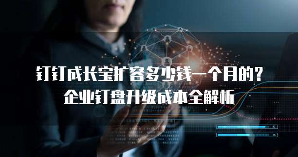 钉钉成长宝扩容多少钱一个月的?企业钉盘升级成本全解析