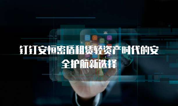 钉钉安恒密盾租赁轻资产时代的安全护航新选择