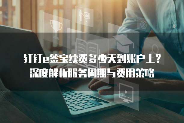 钉钉e签宝续费多少天到账户上?深度解析服务周期与费用策略