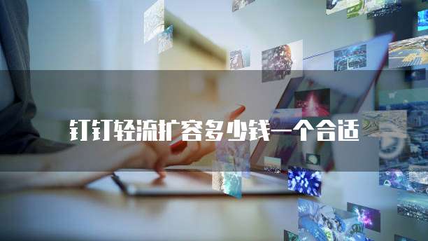 钉钉轻流扩容多少钱一个合适