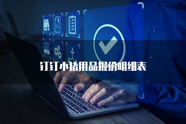 钉钉小猪用品报价明细表
